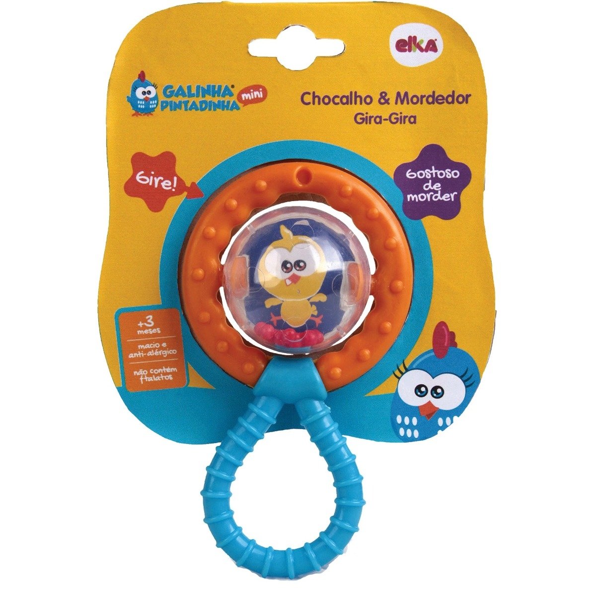 Chocalho Lontra Girar e Morder Fisher Price Mattel - Fátima Criança