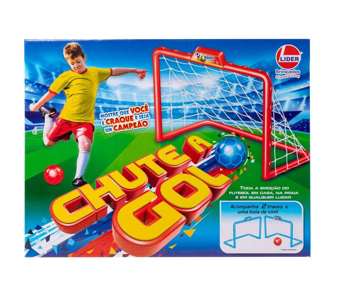 Jogo Infantil Futebol E Basquete C/ Gol Cesta Rede E 2 Bolas