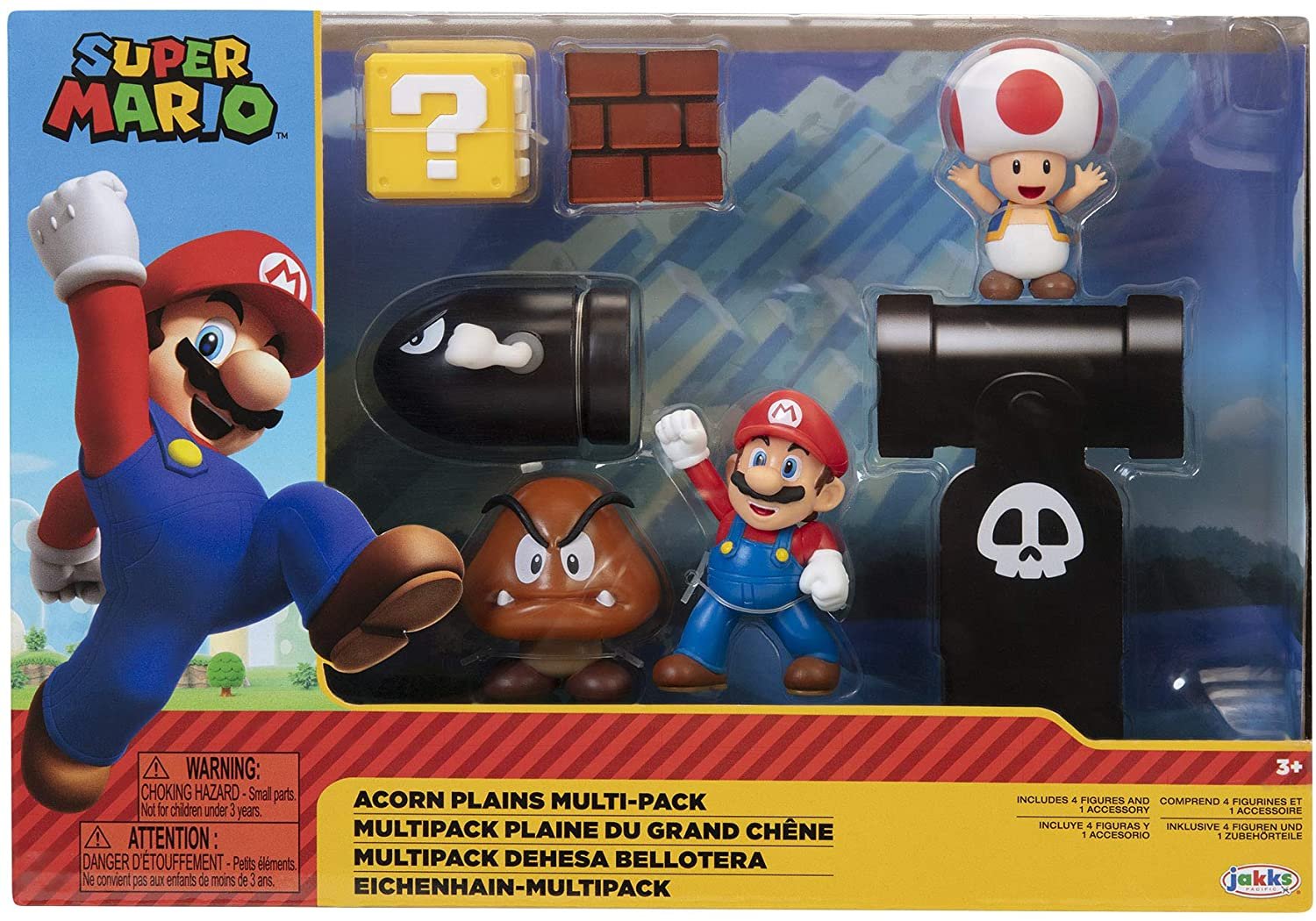 Original Jogo Figuras Set Super Mario Odyssey Multipacks 3 Peças