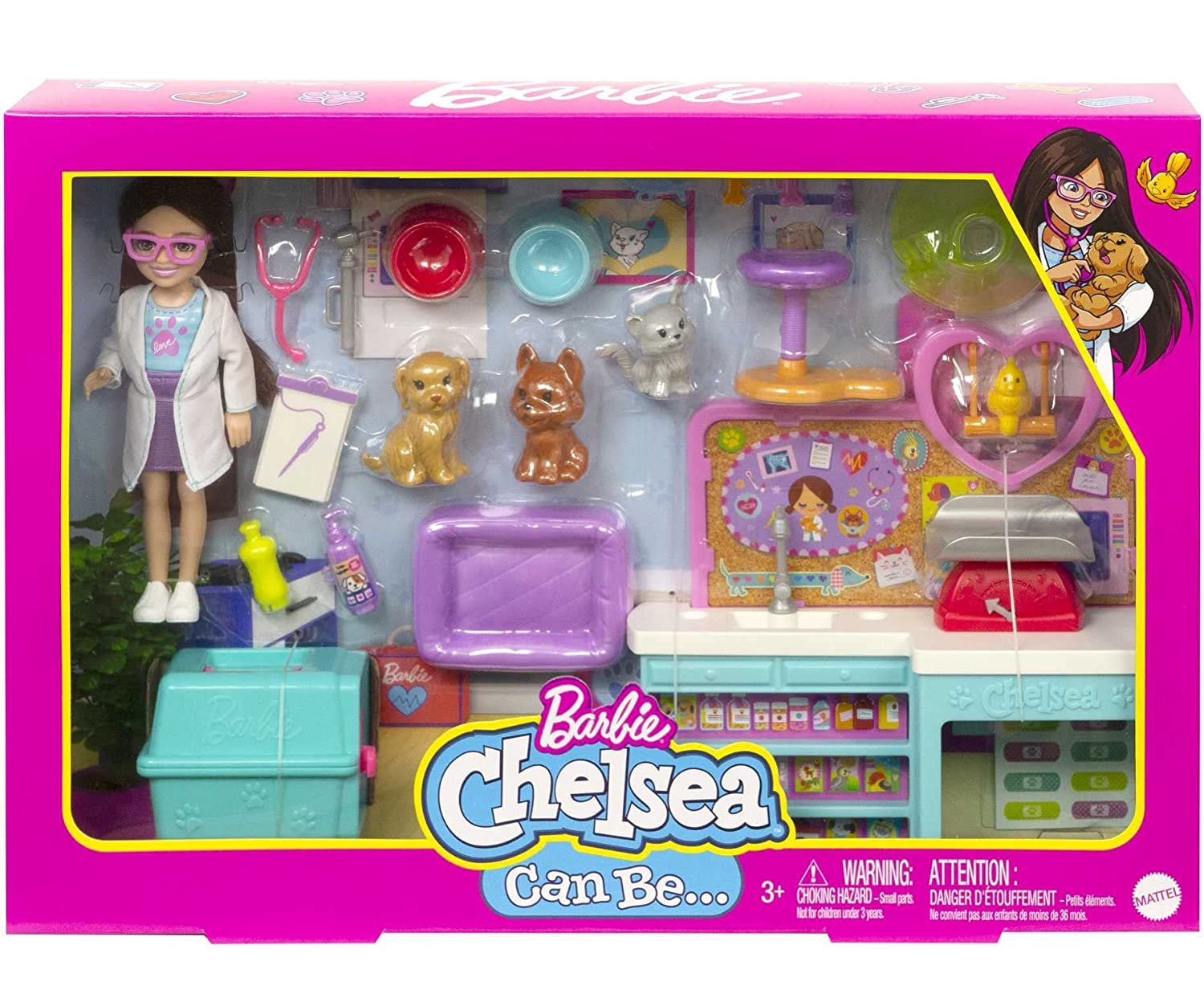 Barbie Mini Playset com Pets - Bumerang Brinquedos