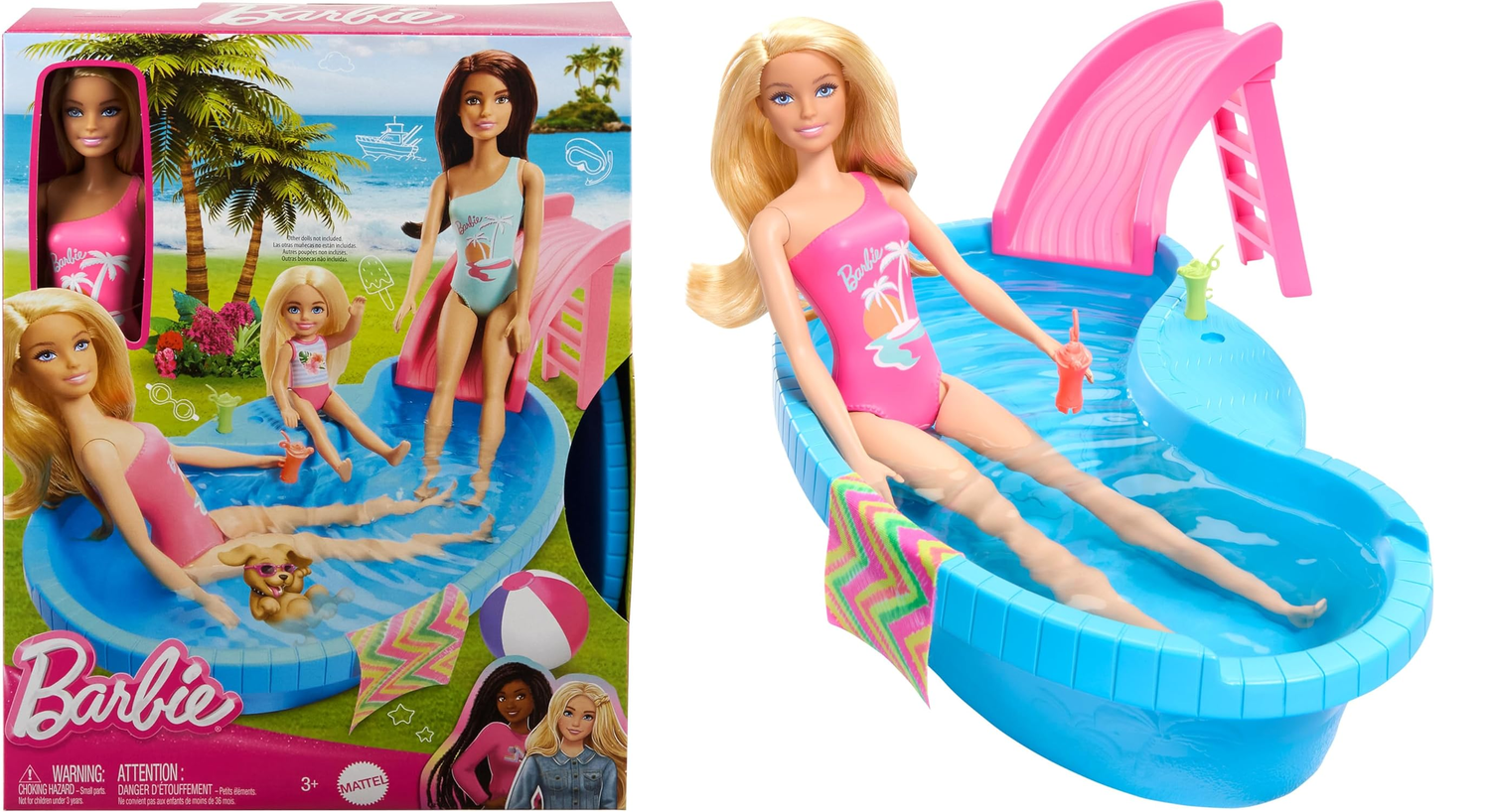 Barbie piscina glam online