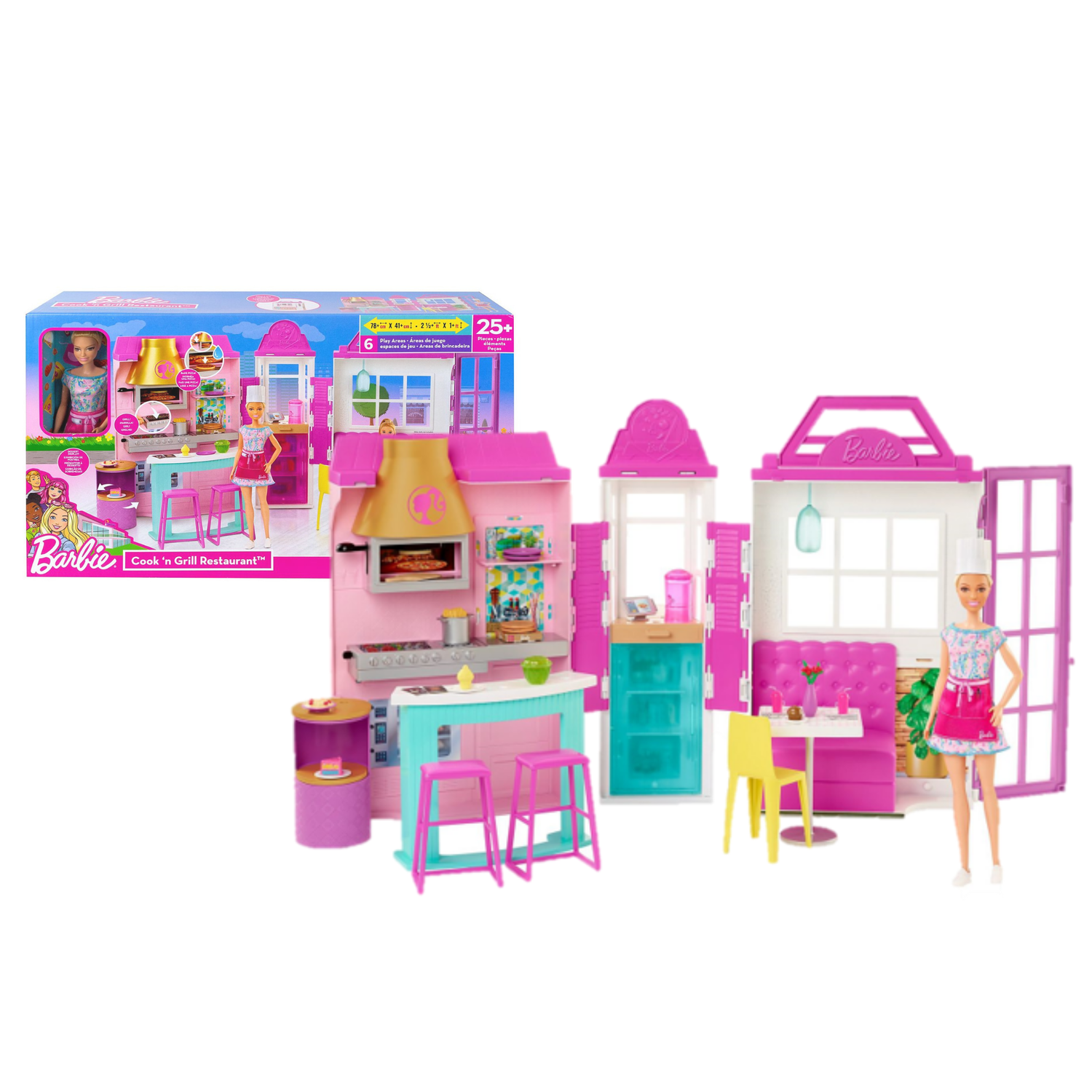 Quebra-Cabeças Barbie Chef de Cozinha - 100 Peças - Mattel