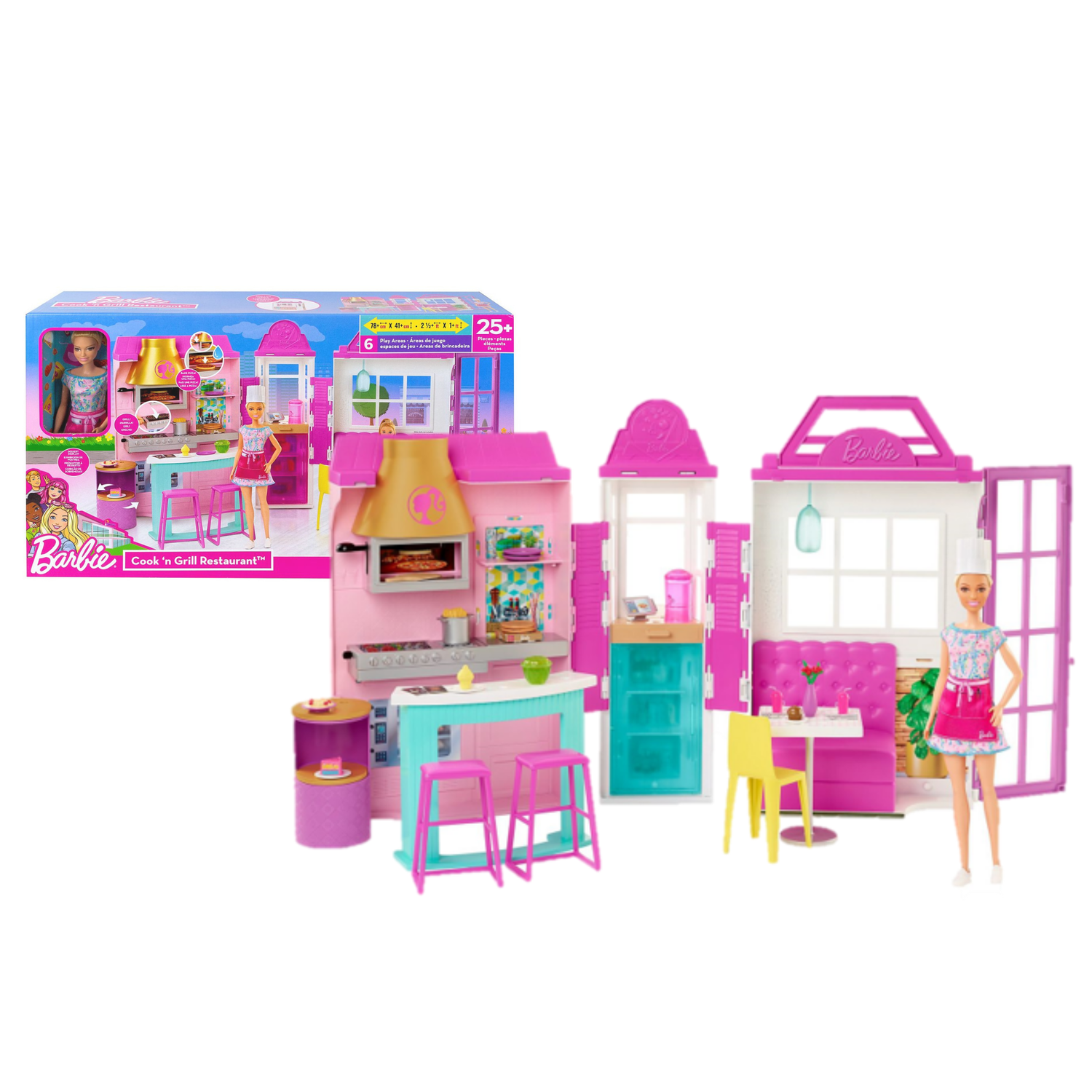 Cozinha da barbie brinquedo casinha da barbie grande