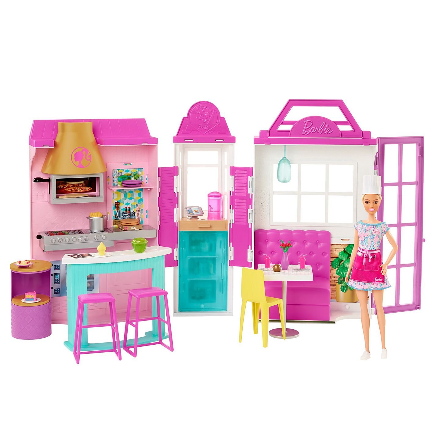 Conjunto Barbie Restaurante Cozinhar e Grelhar Mattel - Fátima Criança