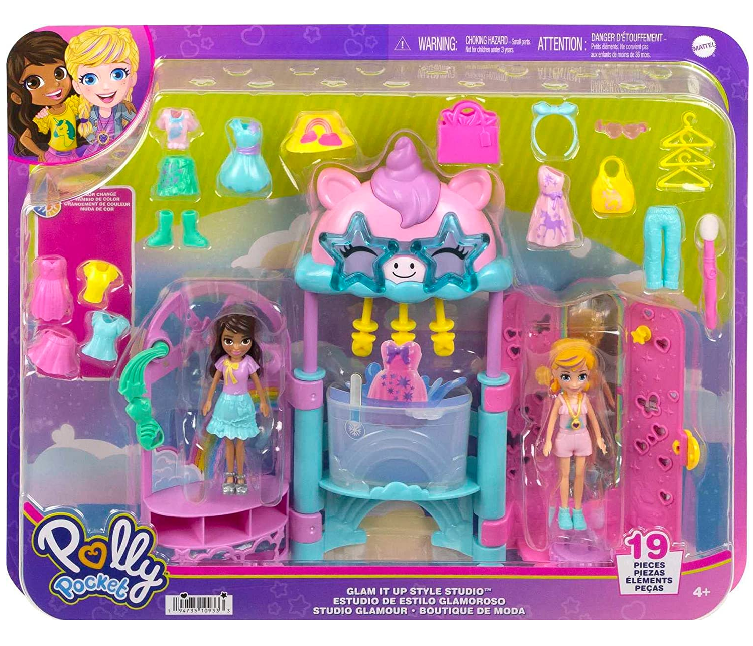 Conjunto e Boneca - Polly Pocket - Modas Pequeno - Sortida - Mattel