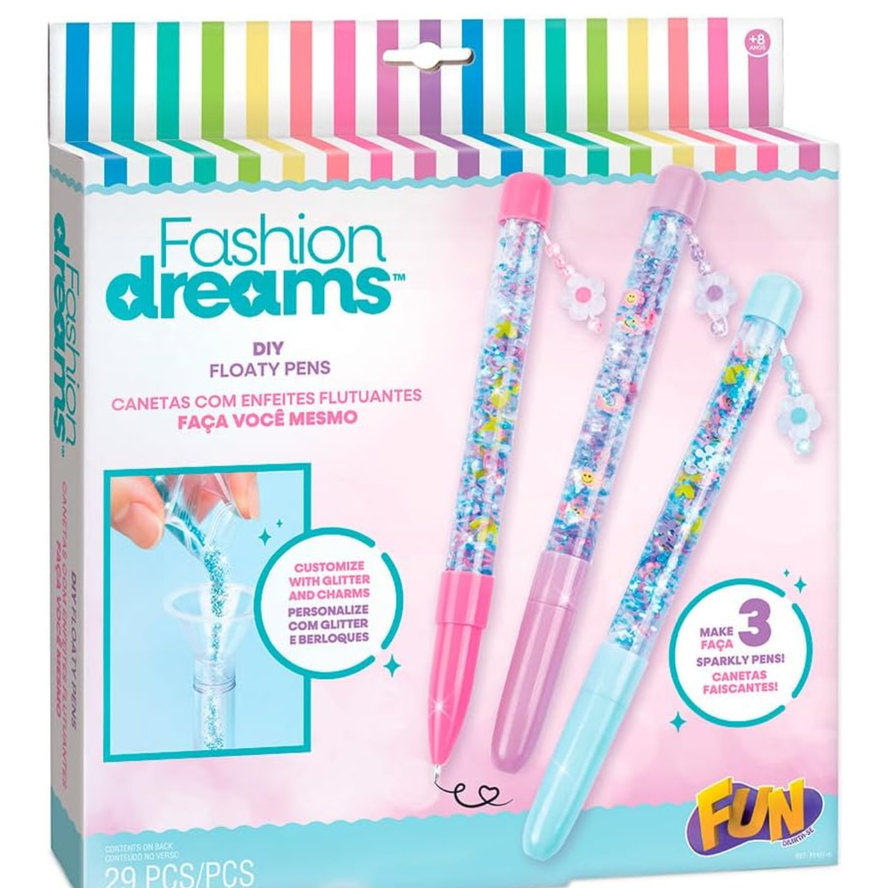 Conjunto Canetas com Enfeites Flutuantes Faça Você Mesmo Fun Conjunto Canetas com Enfeites Flutuantes Faça Você Mesmo Fun