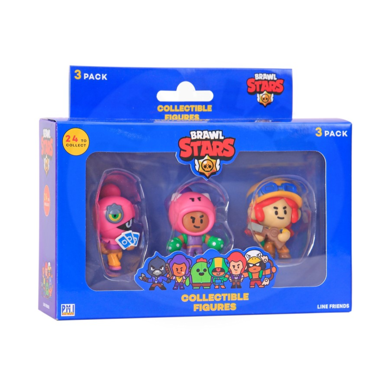 Conjunto com 3 Mini Figuras Jessie Brawl Stars Multikids Conjunto com 3 Mini Figuras Jessie Brawl Stars Multikids