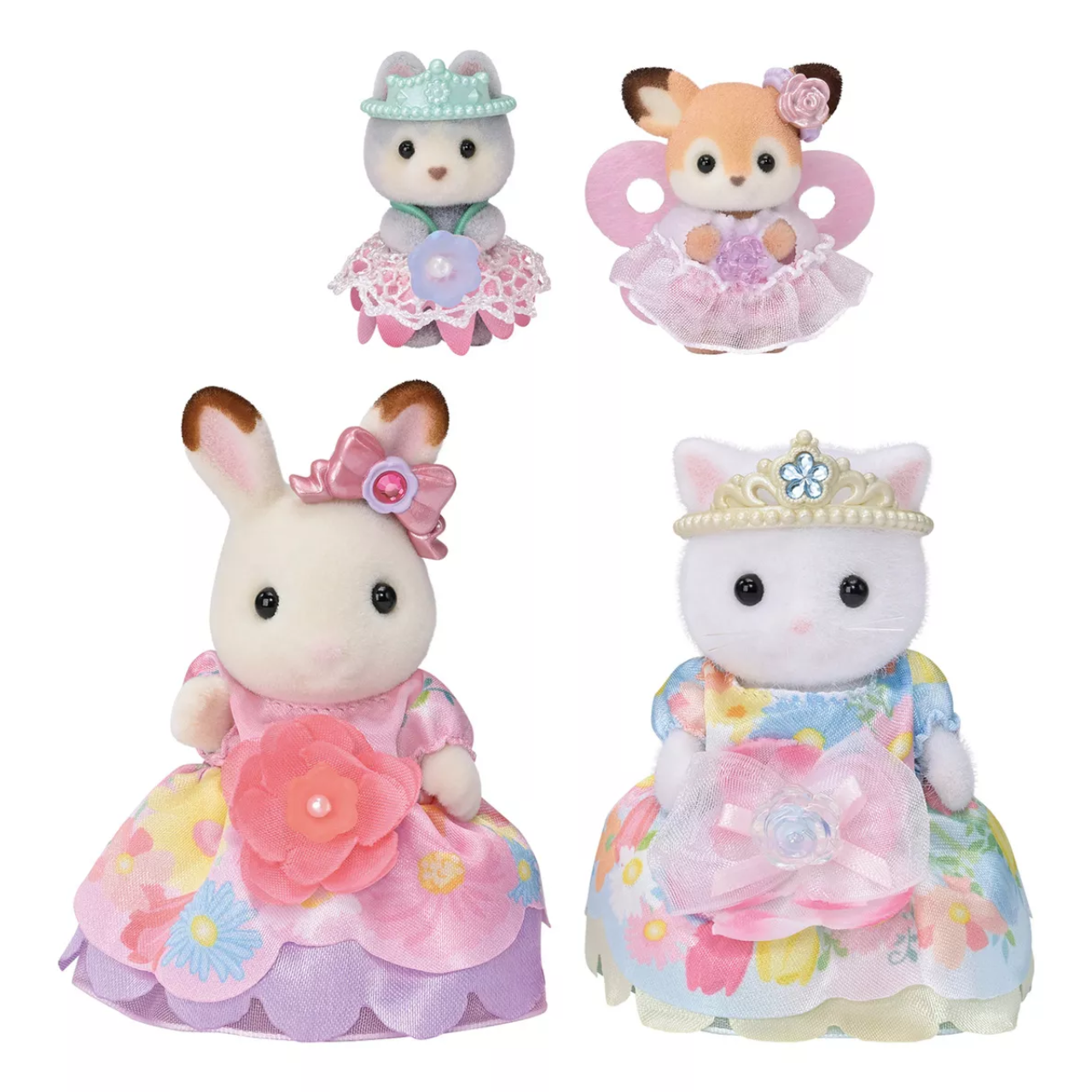 Conjunto das Princesas Floridas Sylvanian Families Epoch Conjunto das Princesas Floridas Sylvanian Families Epoch