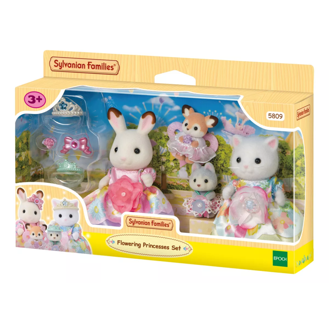 Conjunto das Princesas Floridas Sylvanian Families Epoch Conjunto das Princesas Floridas Sylvanian Families Epoch