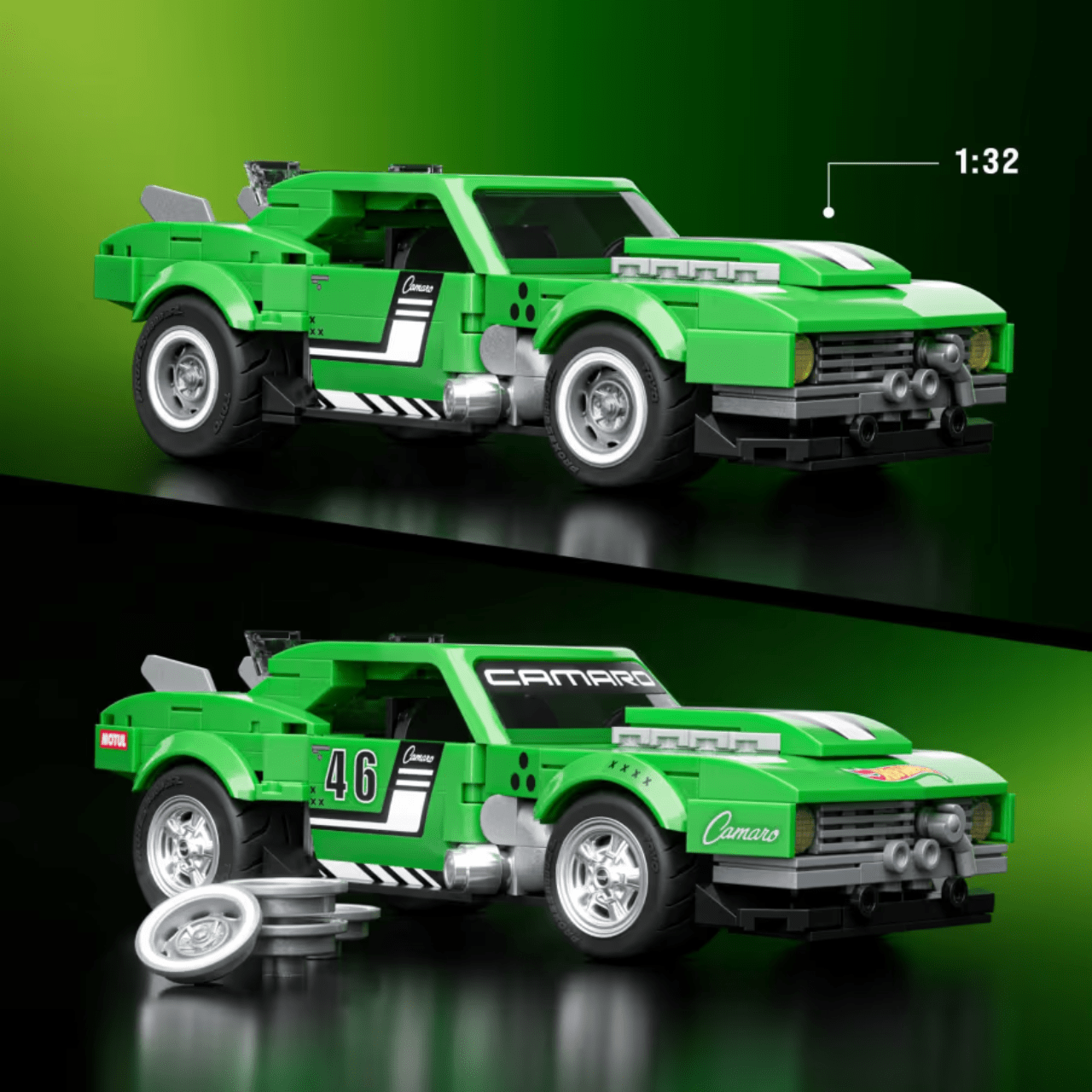 Conjunto de Construção Hot Wheels Carro Custom '68 Camaro Mattel Conjunto de Construção Hot Wheels Carro Custom '68 Camaro Mattel