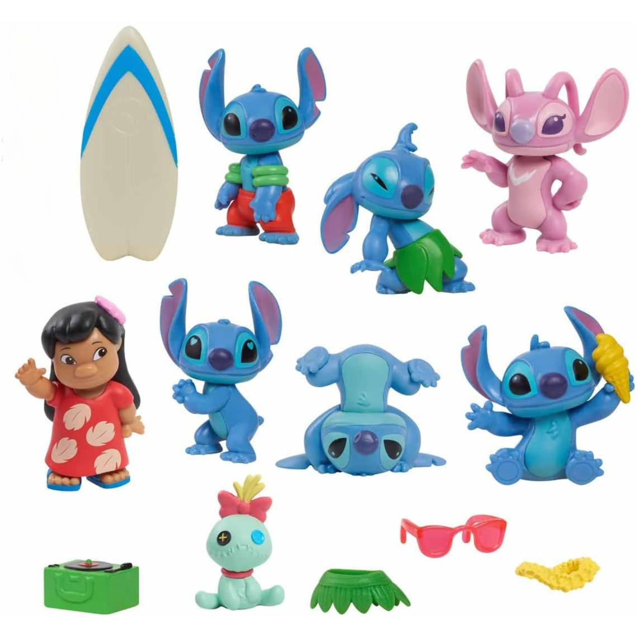 Conjunto de Figuras Deluxe Lilo e Stitch Disney Sunny - Fátima Criança