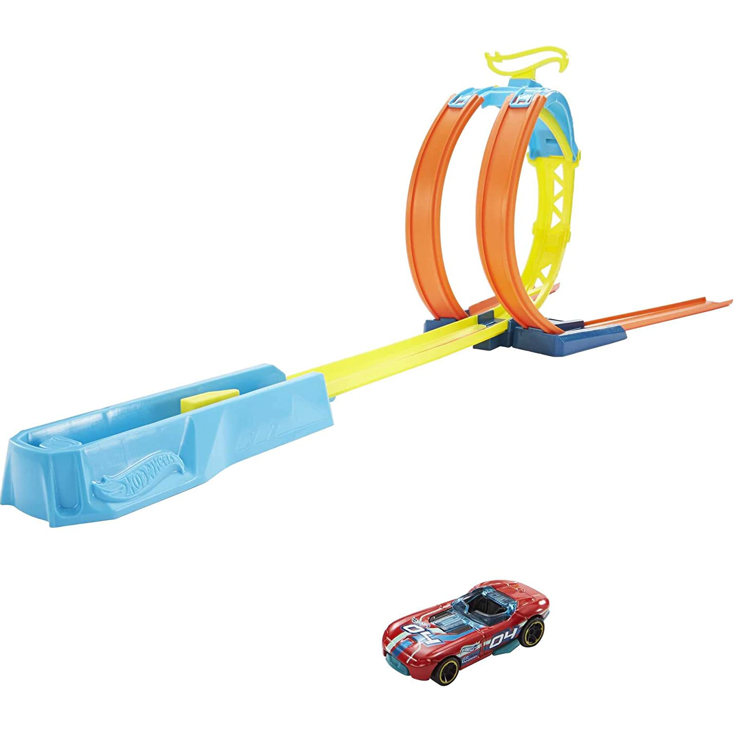 Veículo e Pista de Percurso - Hot Wheels - Track Builder - Caixa