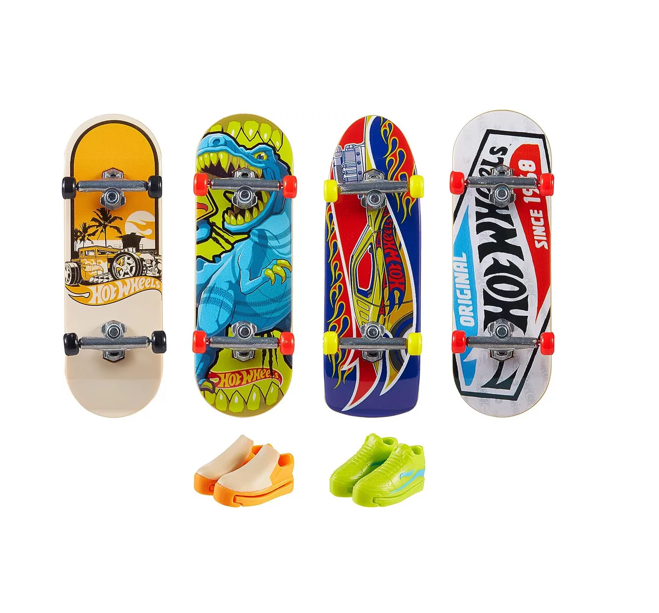 Hot Wheels Skate De Dedo Profissional Com Tênis Fingerboard