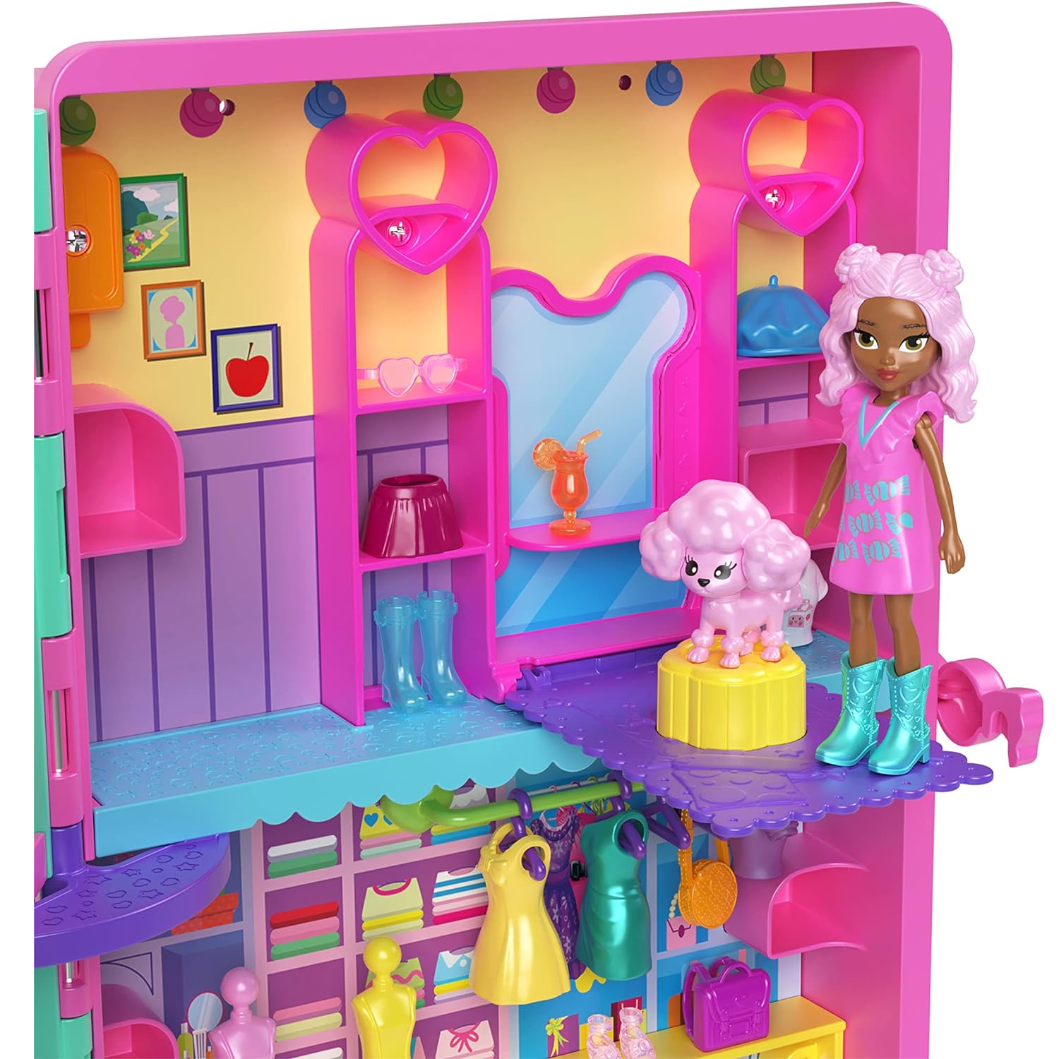 Playset - Polly Pocket - Polly - Shopping Center Doces Surpresas - Mattel