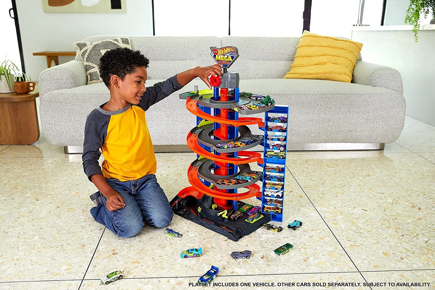 Pista De Carrinhos Hot Wheels City Garagem 4 Pisos Original em