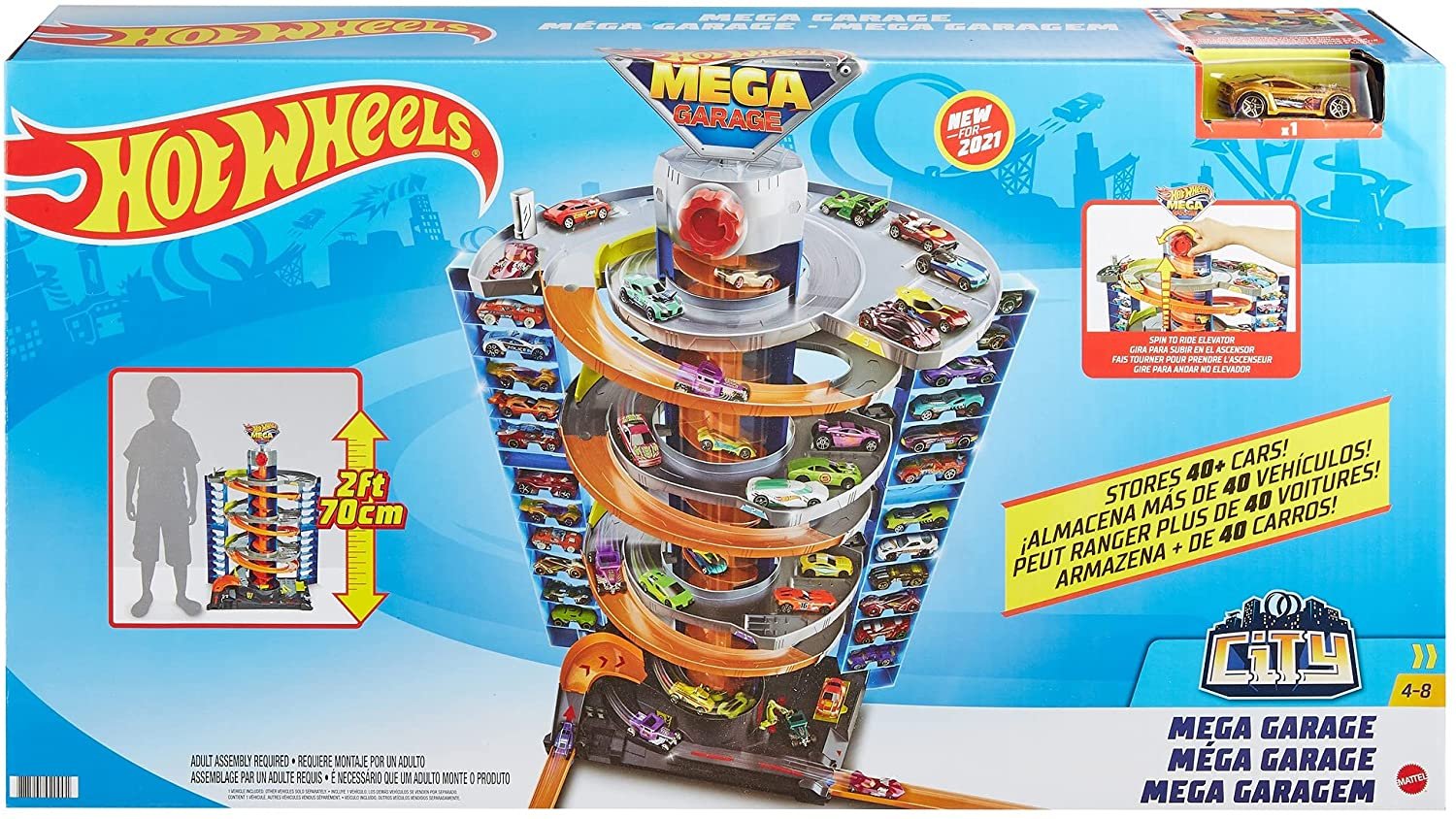 Pista da hot wheels da garagem do dinossauro