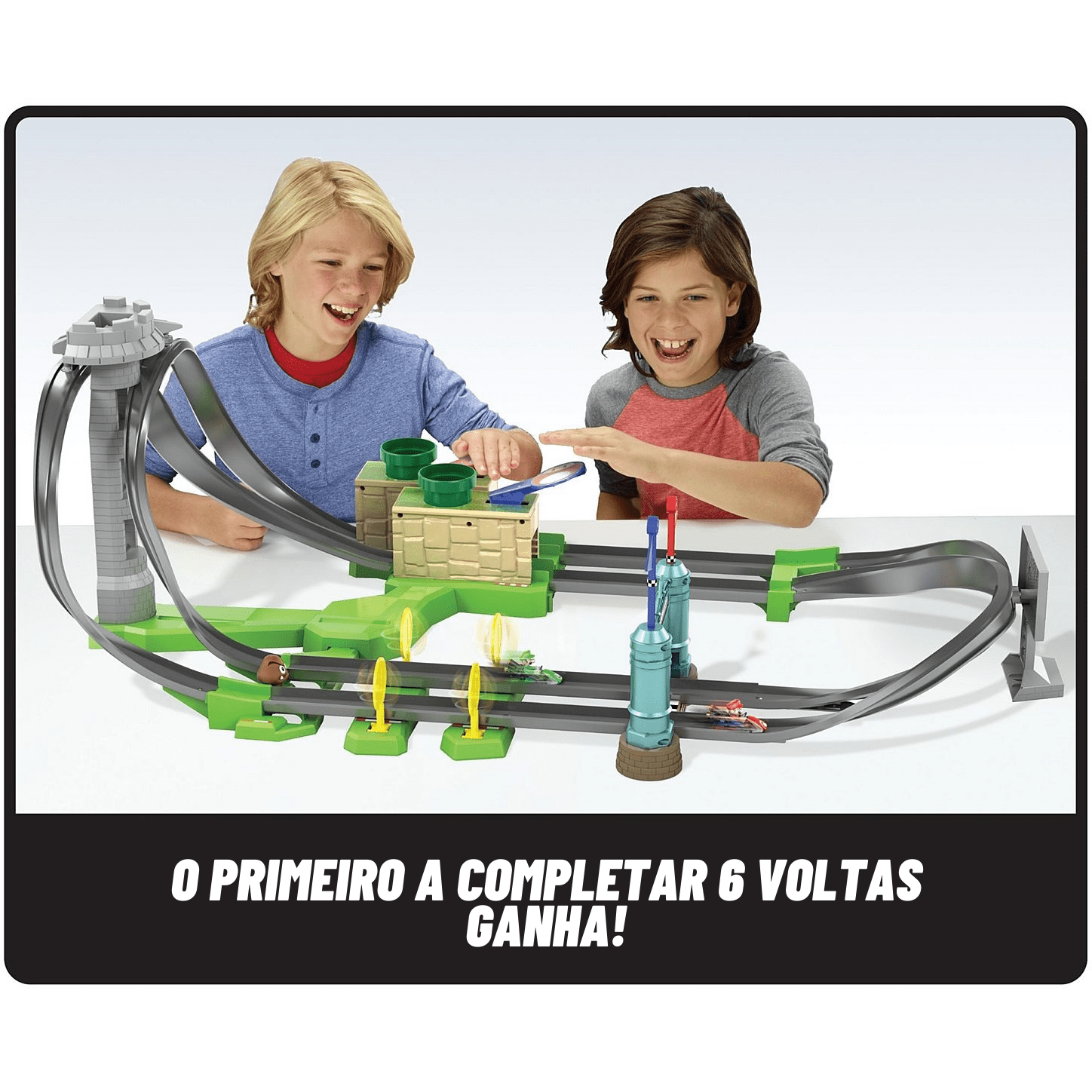 Conjunto Mini Circuito de Corrida Mariokart Hot Wheels Mattel