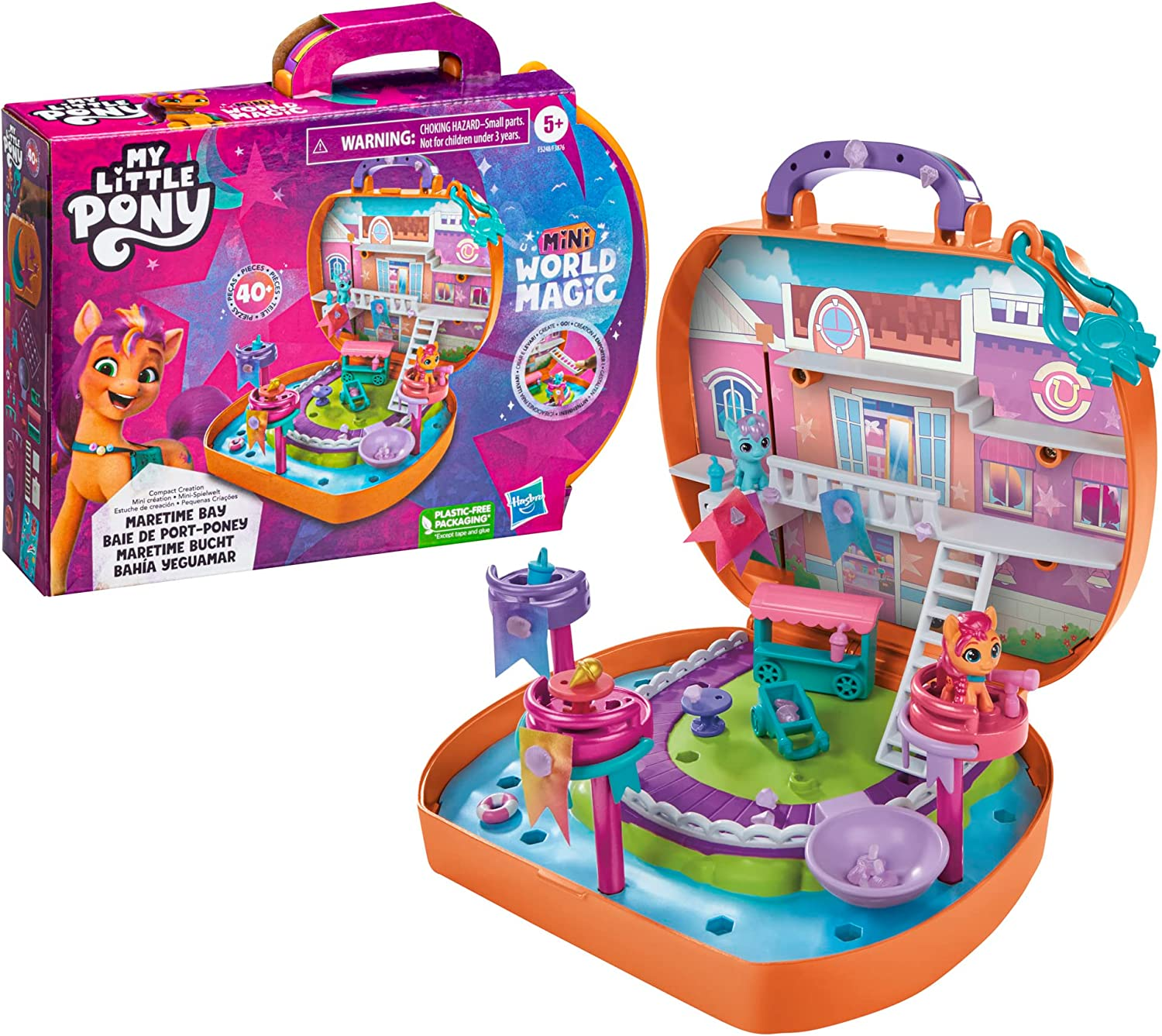 Conjunto My Little Pony Mini World Magic Pequenas Criações Sunny Starscout  Hasbro - Fátima Criança