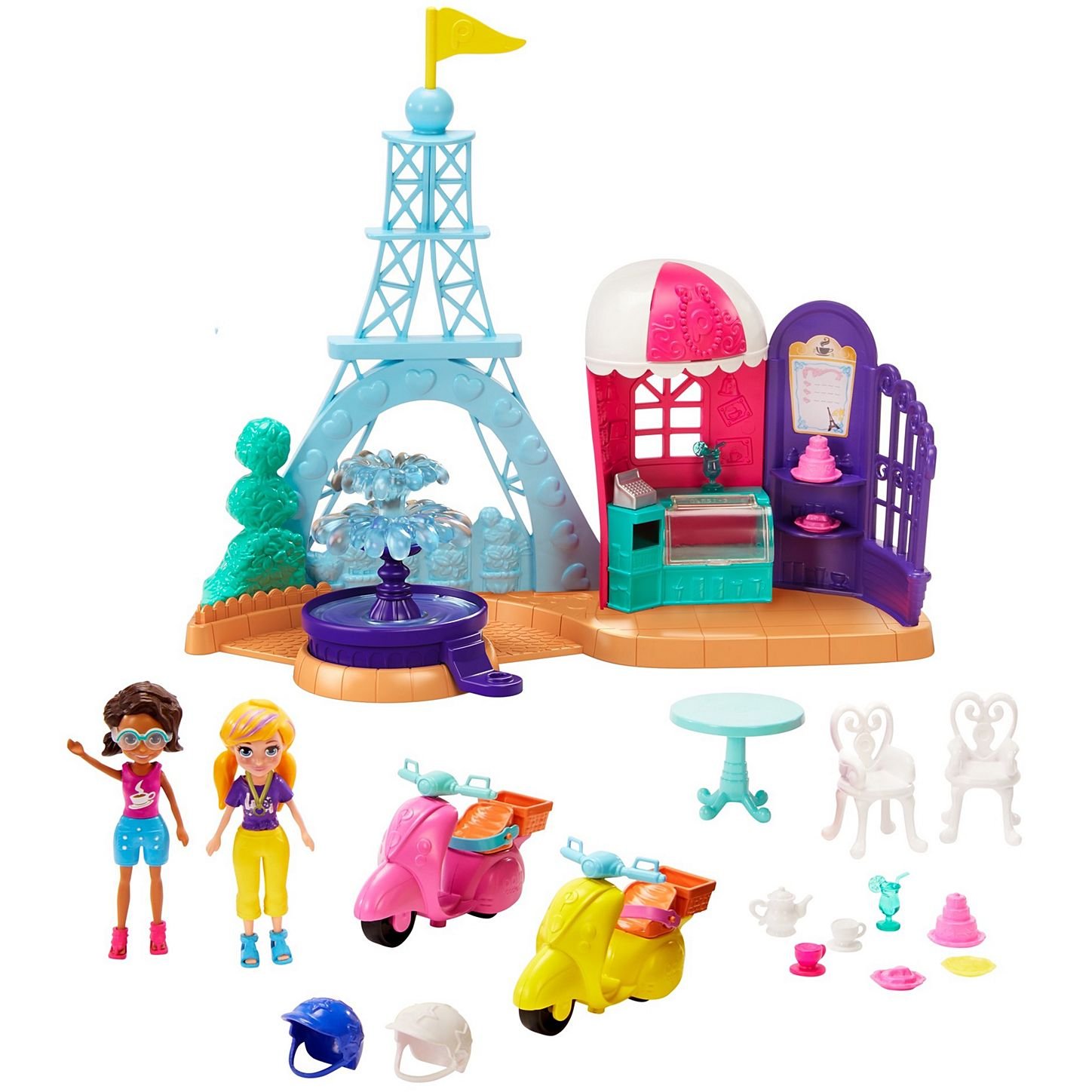 Mini Boneca - Polly Pocket - Polly com Veículo - Carro de