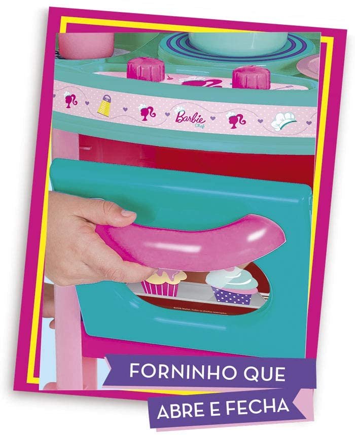 Quebra-Cabeças Barbie Chef de Cozinha - 100 Peças - Mattel