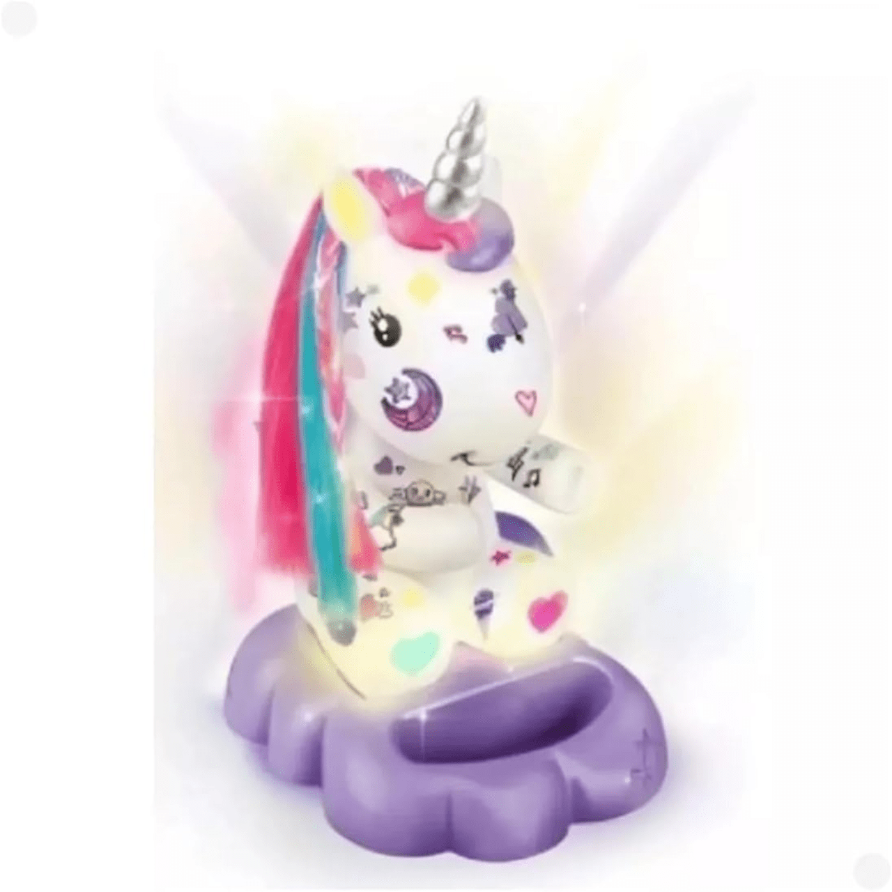 Decore Luminária Unicórnio Com Led Multicolorido Style 4 Ever Fun