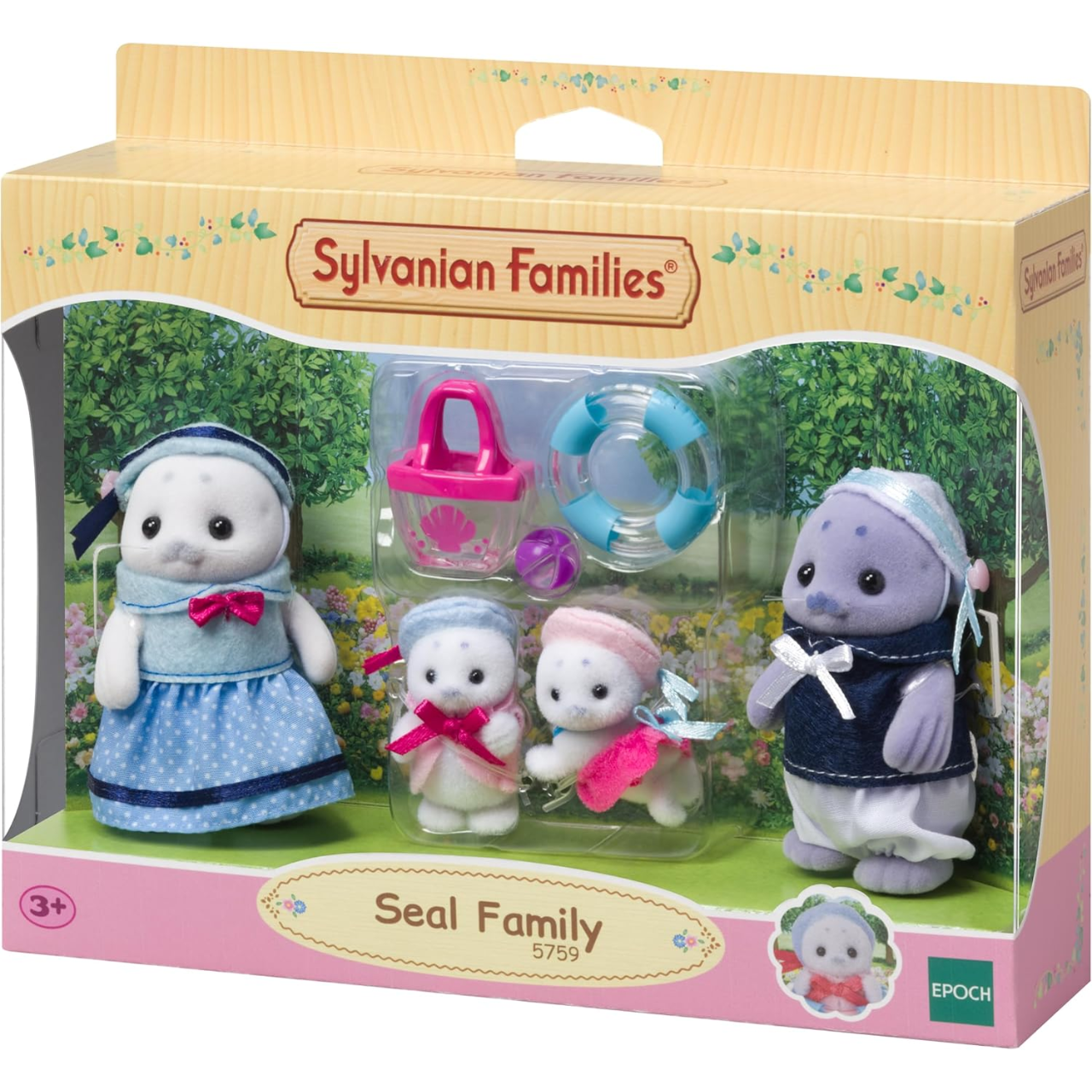 Família de Focas Sylvanian Families Epoch Família de Focas Sylvanian Families Epoch