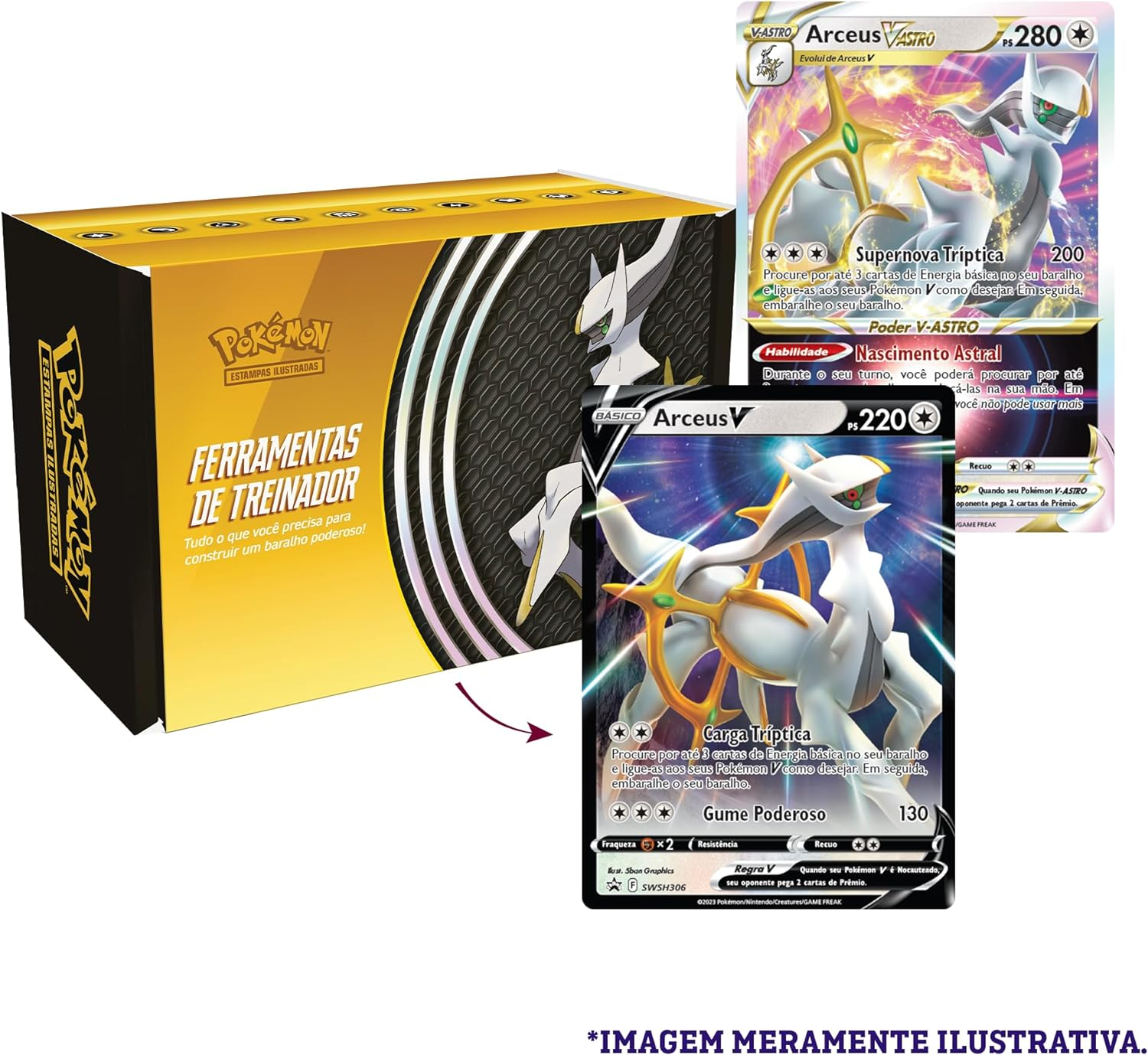 Jogo de Cartas Pokemon GO Box Especial Treinadores Valor Copag