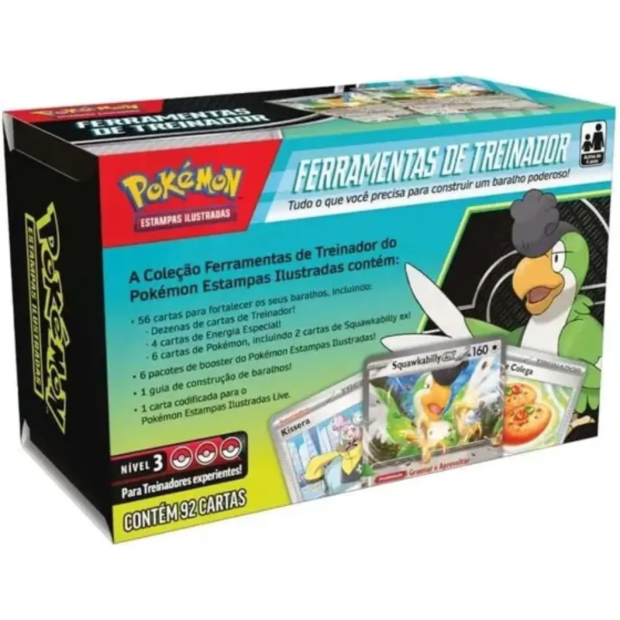Ferramentas de Treinador Squawkabilly Ex Pokémon Copag Ferramentas de Treinador Squawkabilly Ex Pokémon Copag