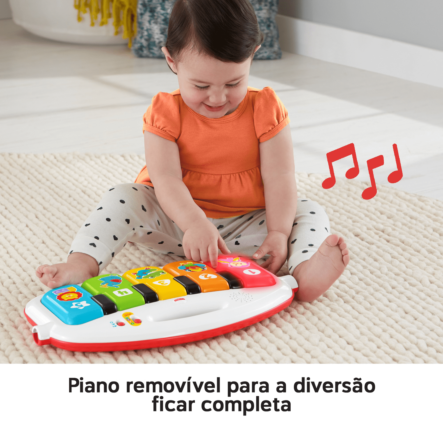 Teclado Infantil Fazendinha Super Divertido Baby Educativo