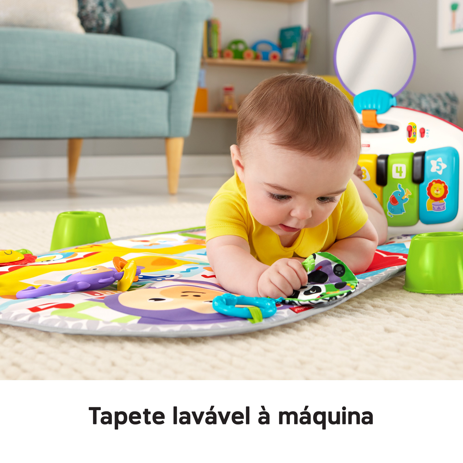 Teclado Infantil Fazendinha Super Divertido Baby Educativo