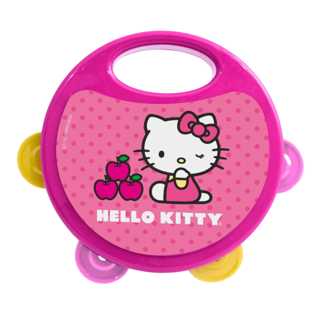 Instrumento Musical Infantil Pandeiro Hello Kitty Candide Instrumento Musical Infantil Pandeiro Hello Kitty Candide