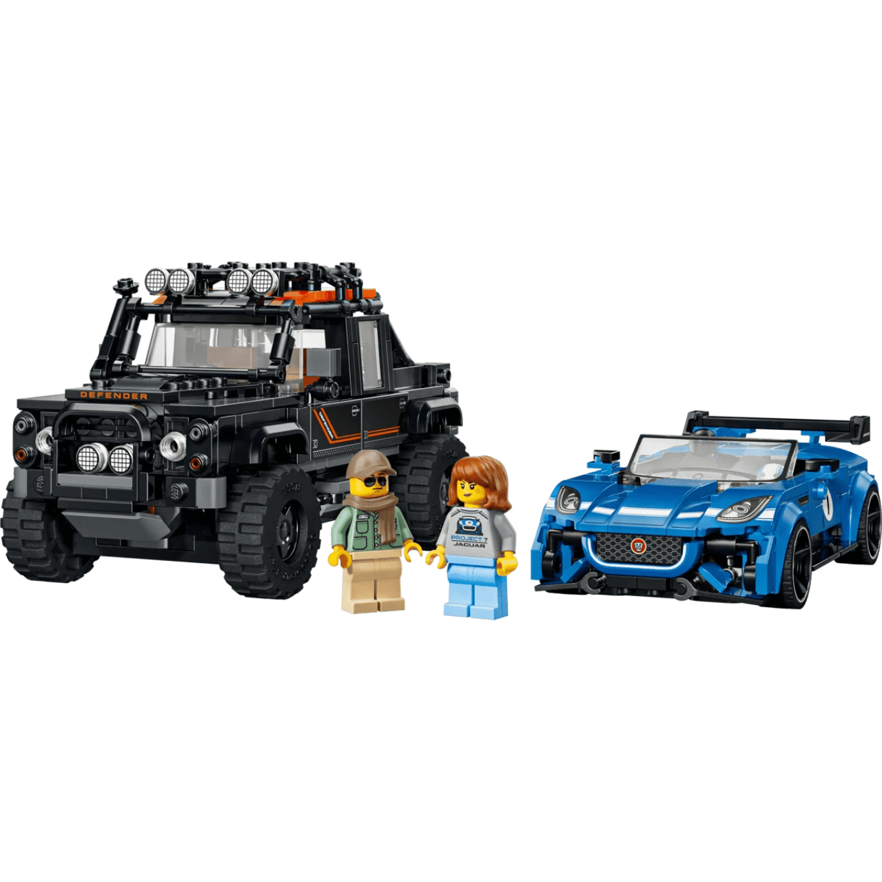 Jaguar F-Type Project 7 & Land Rover Defender Classic Lego Speed Champions