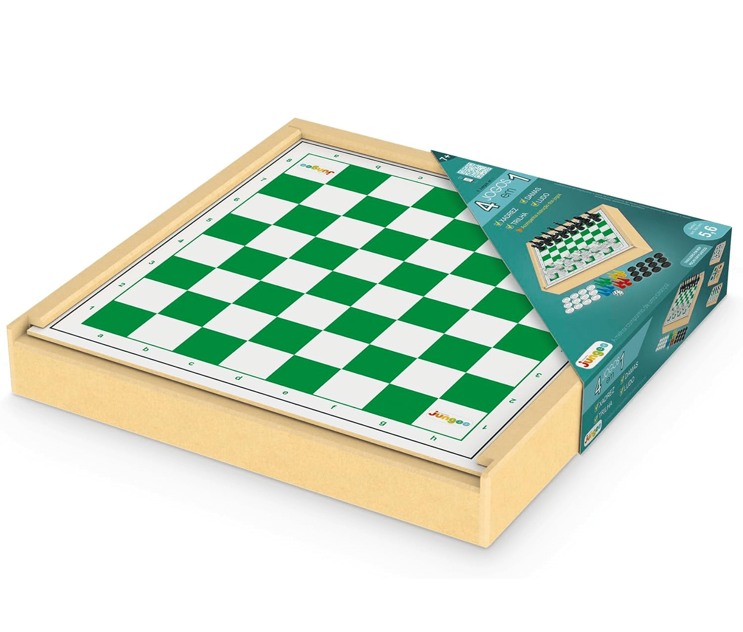 Tabuleiro Para Jogo De Dama E Trilha 30x30cm