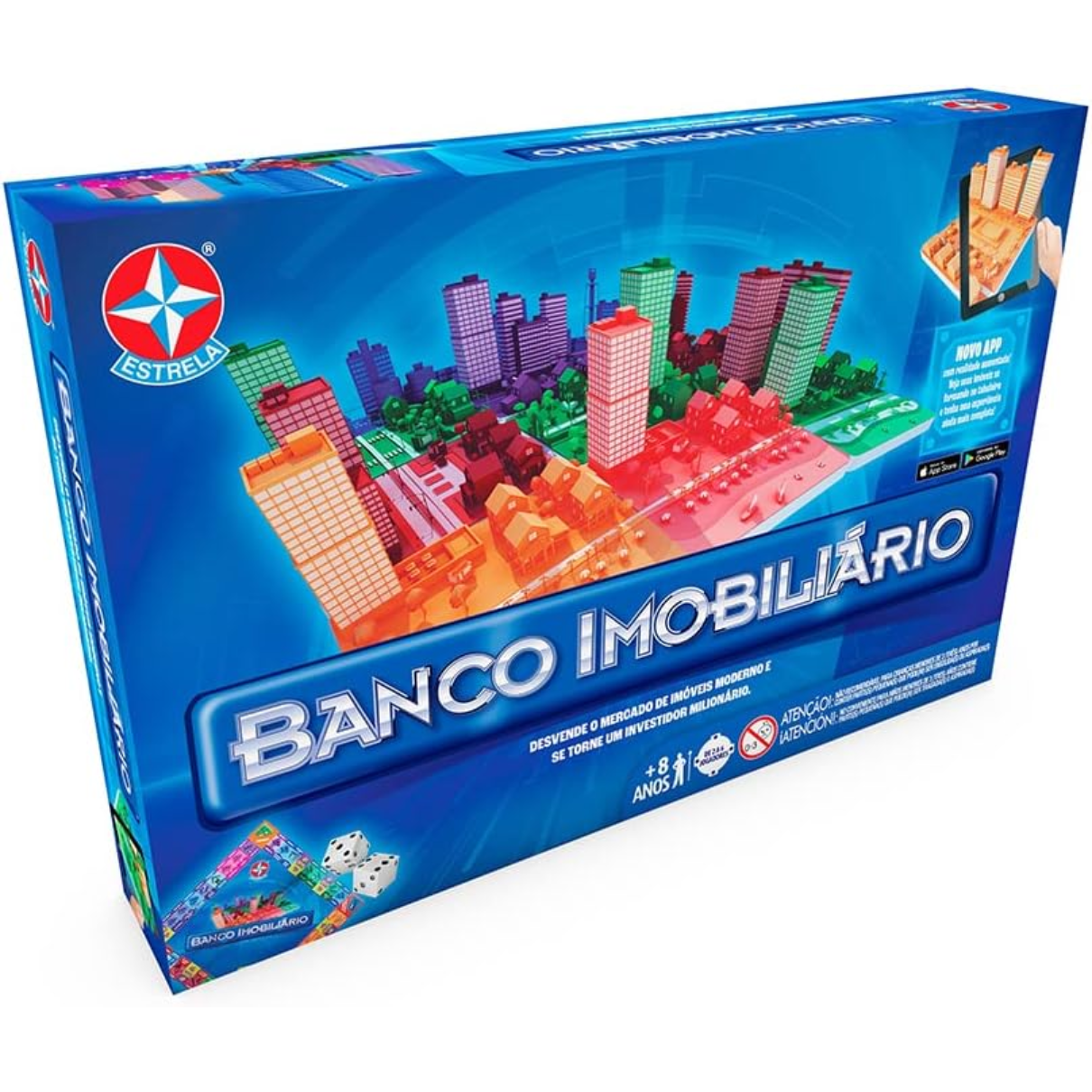 Jogo De Tabuleiro Banco Imobiliário Original Com Aplicativo - R$ 149,4