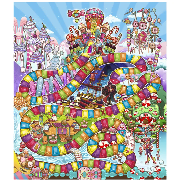 Jogo de Tabuleiro Candy Land Princesas Disney « Blog de Brinquedo