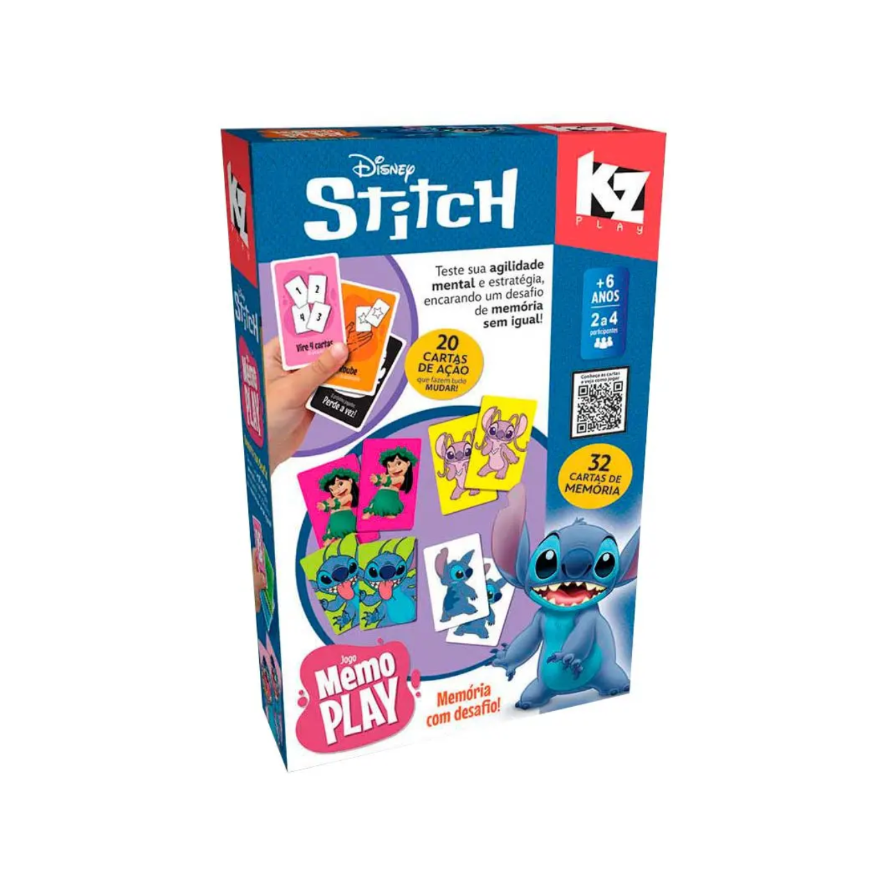 Jogo da Memória Memo Play Disney Stitch Elka Jogo da Memória Memo Play Disney Stitch Elka