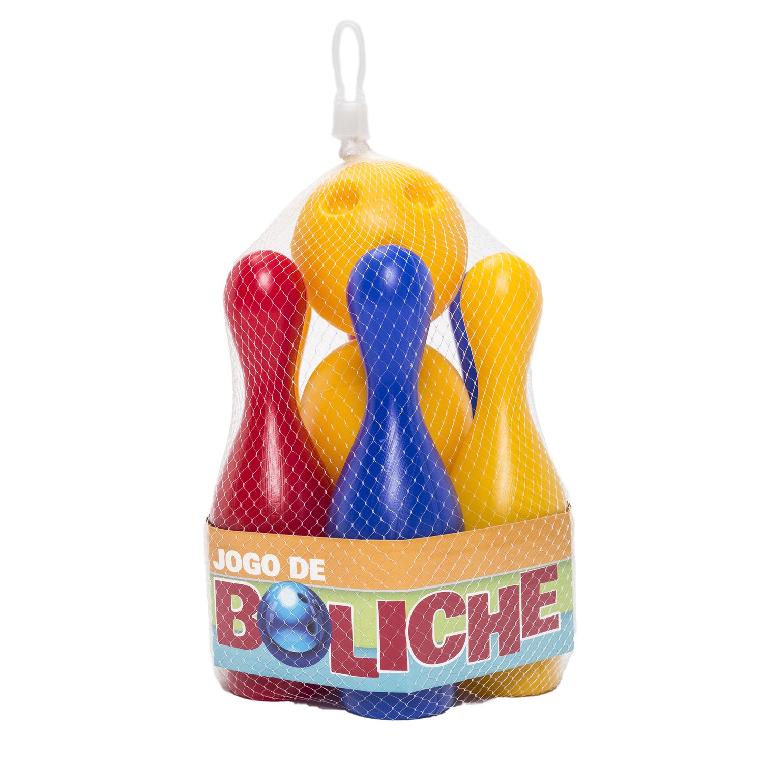 Jogo Boliche Infantil Com 6 Pinos E 2 Bolas De Brinquedo Colorido