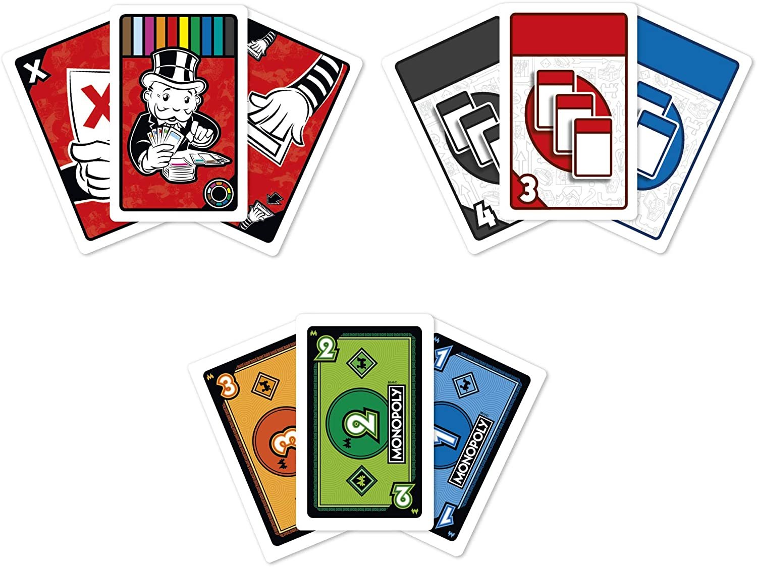 Conjunto De Diferentes Jogos De Tabuleiro Monopólio Jogando Cartas