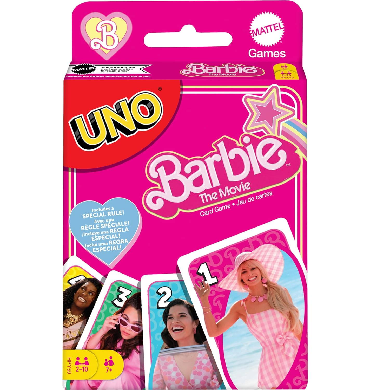 Jogo de Cartas Uno Barbie O Filme Mattel - Fátima Criança