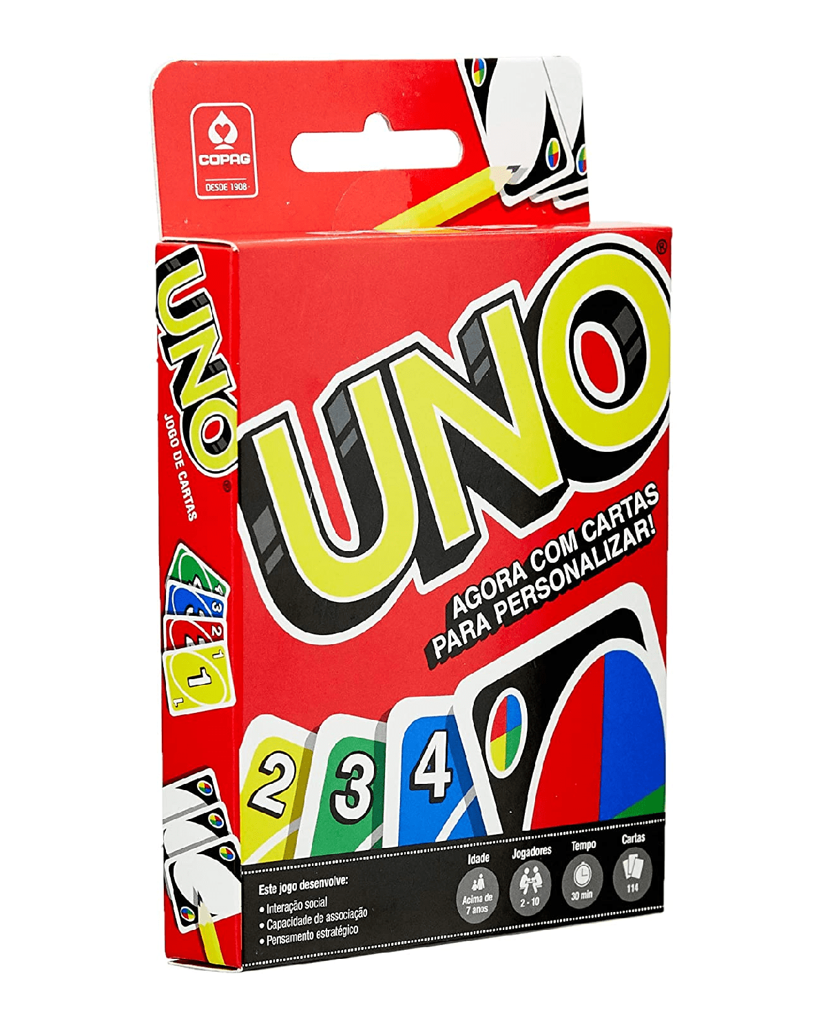 Uno Jogo de Cartas Uno Versão Verão com 110 cartas Copag Diversão sem Parar  - Acima de 5 anos