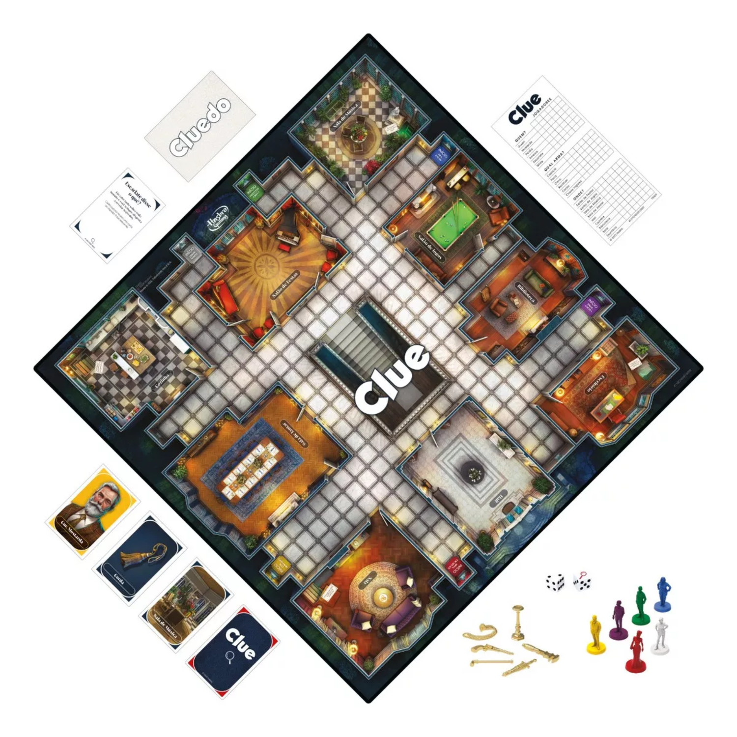 Jogo de Tabuleiro Clue Hasbro Gaming Jogo de Tabuleiro Clue Hasbro Gaming