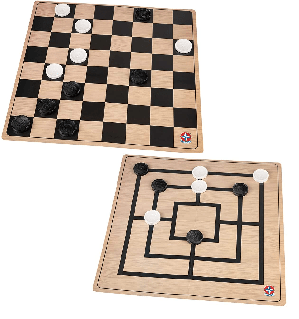 Jogo Tabuleiro Divertirema Clássico Dama Ludo Jogo Moinho