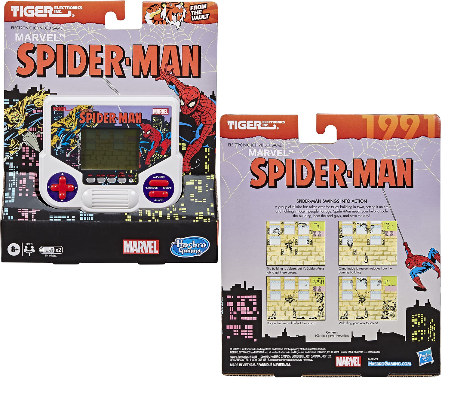 Jogo Mini Video Game Eletrônico Spider-Man Hasbro - Fátima Criança