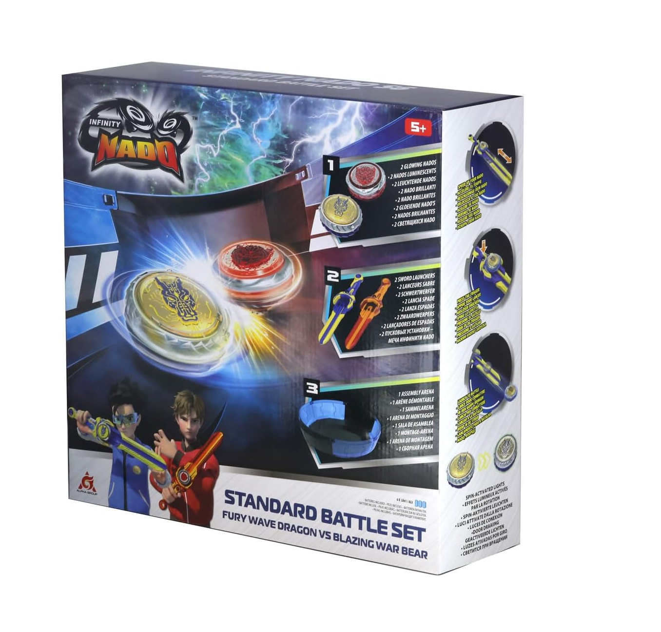 Beyblade Burst Turbo Slingshock - Kit inicial com pião Z Achilles A4 e  lançador - Beyblade