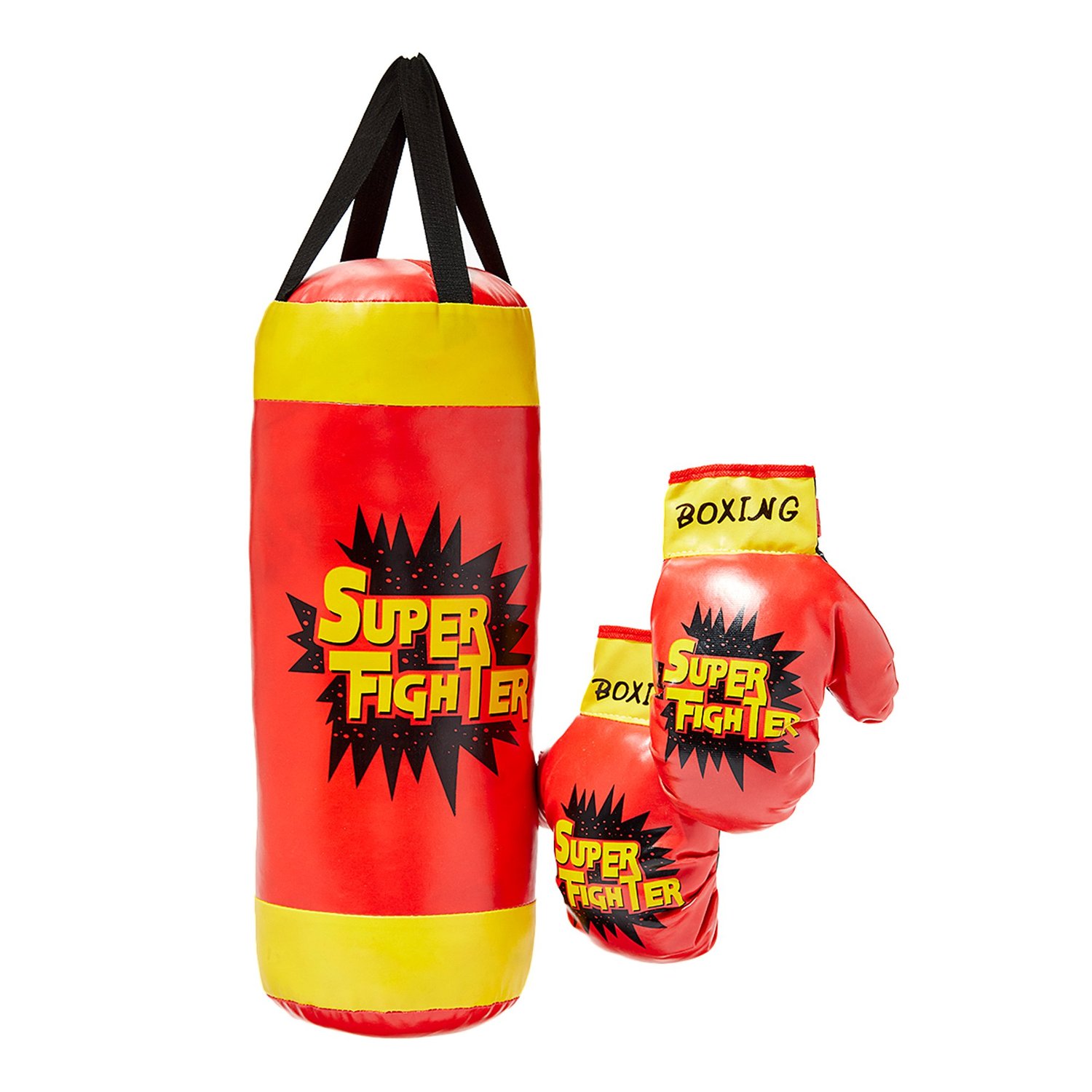 Kit de Boxe com Luvas Infantil Super Fighter Unitoys