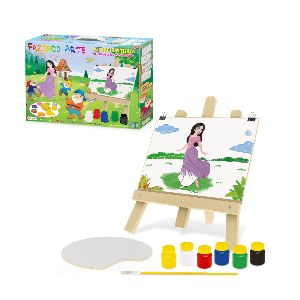 Kit de Pinturas Infantil Dinos Fazendo Arte Junges - Fátima Criança