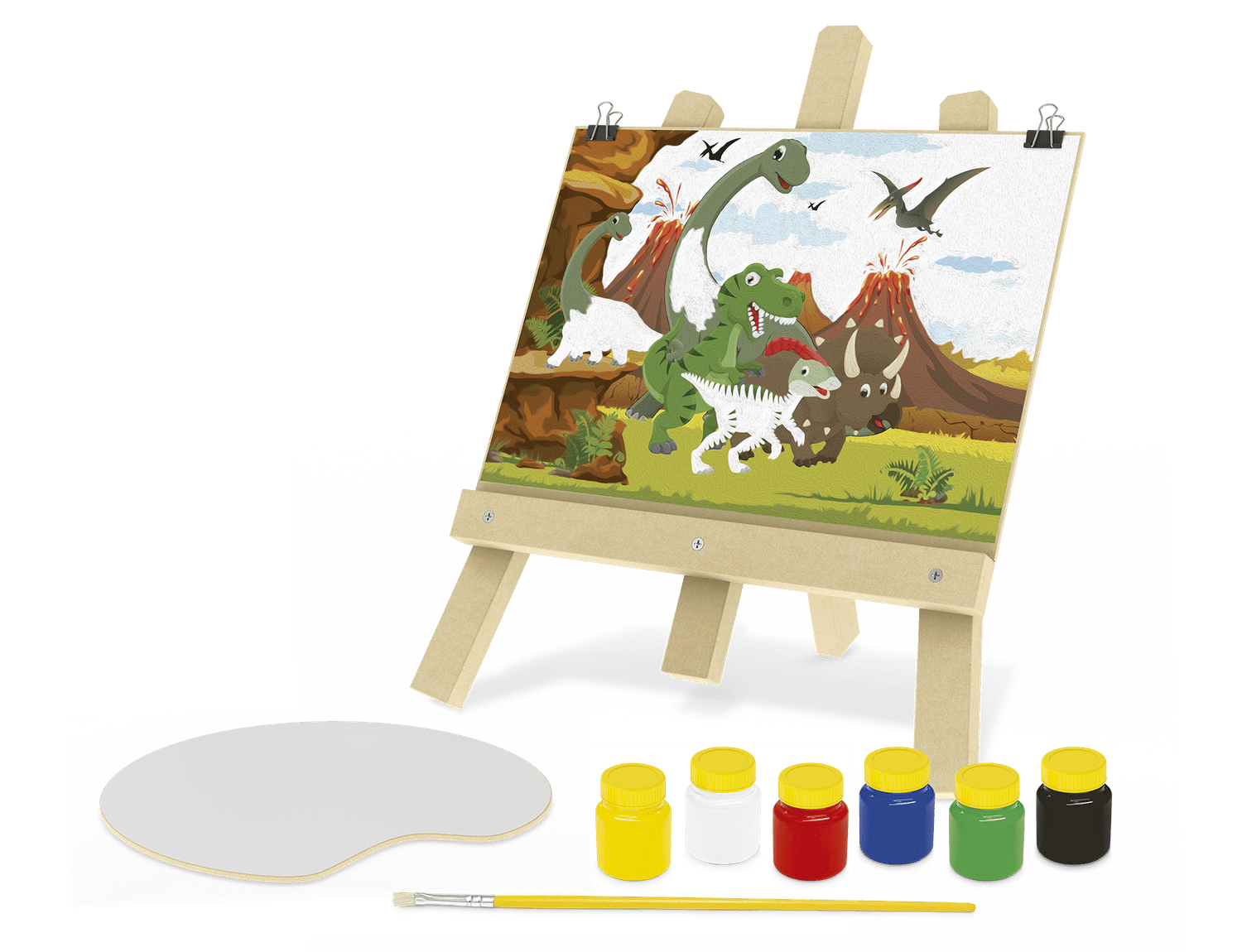 Kit de Pinturas Infantil Dinos Fazendo Arte Junges - Fátima Criança