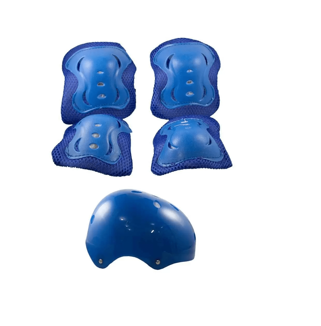Kit de Proteção Infantil Com Capacete Azul Turma da Aventura Unitoys Kit de Proteção Infantil Com Capacete Azul Turma da Aventura Unitoys