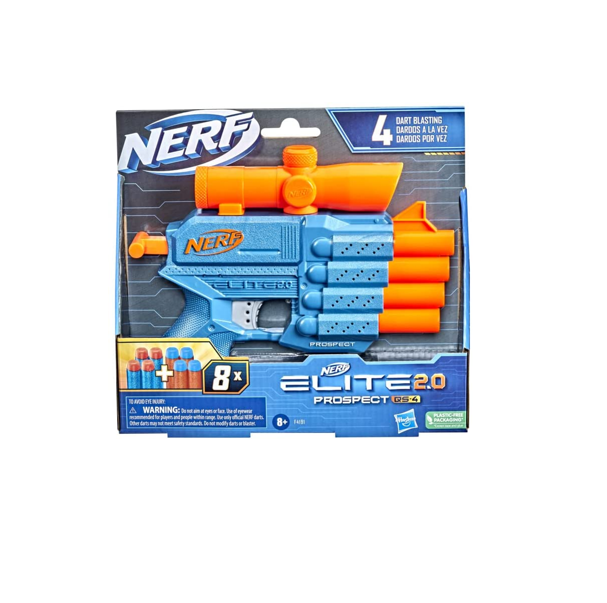 Nerf Elite 2.0 Lançador Trio TD-3 6 Arminha Dardos Espuma - Hasbro