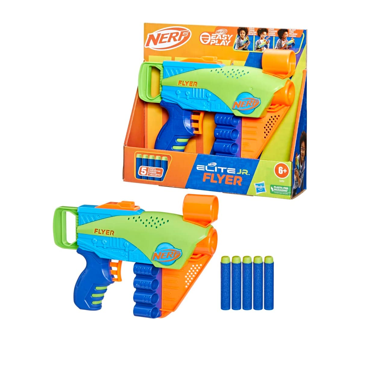 Kit Nerf - Lançador de Dardos – Elite 2.0 - Volt SD 1 e Refil 12